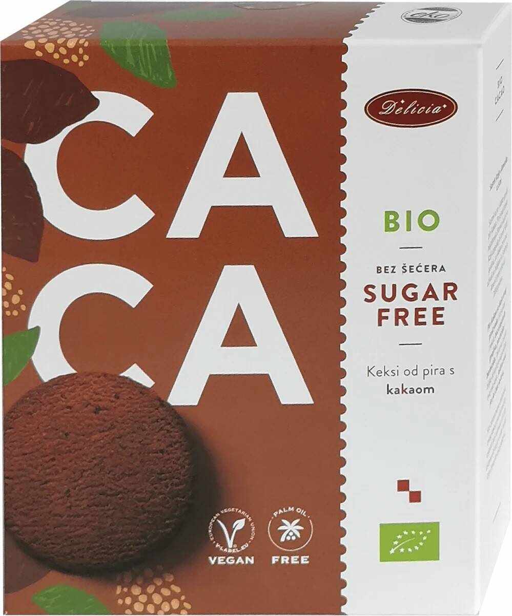 Biscuiti fara zahar din faina spelta cu cacao Eco-Bio 125g - Delicia