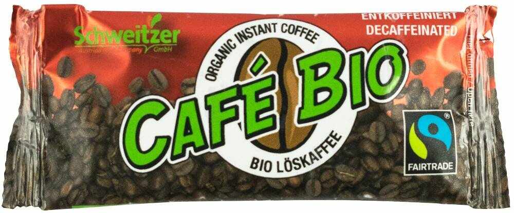 Cafea instant decofeinizata, fairtrade, 100% arabica Eco-Bio 2,4g - Schweitzer
