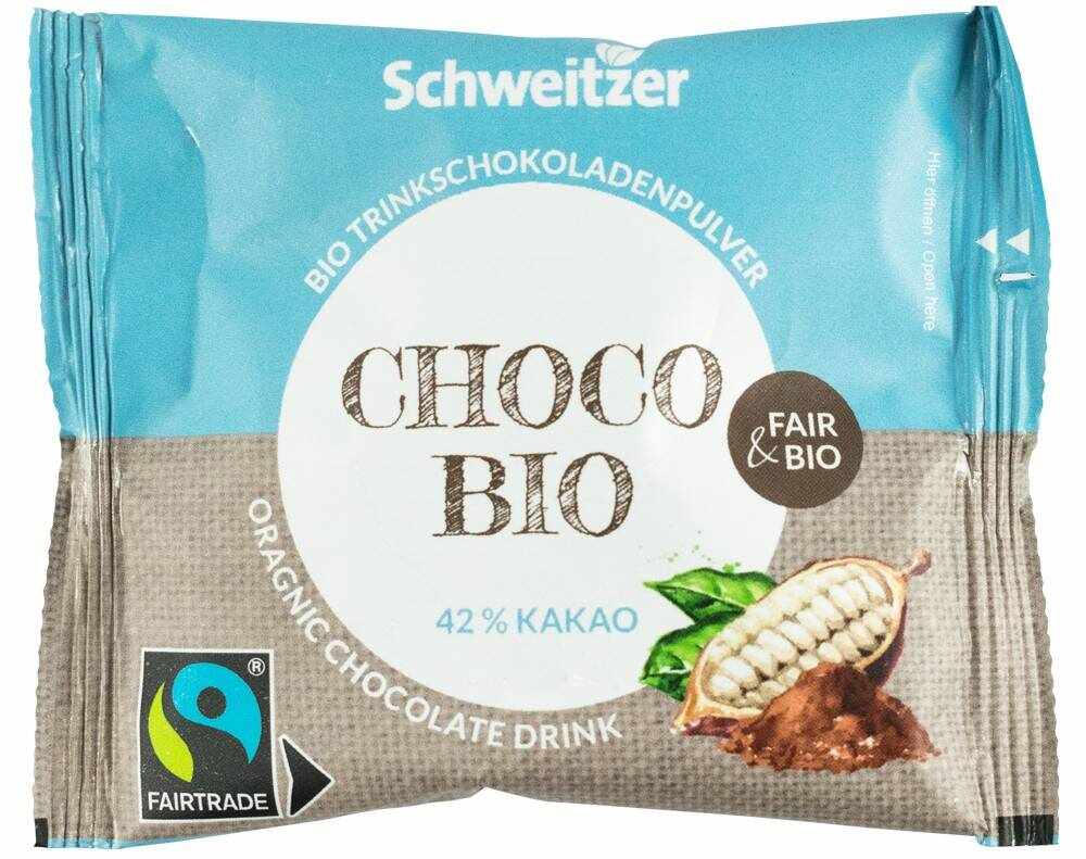 Ciocolata calda fairtrade, Eco-Bio 22g - Schweitzer
