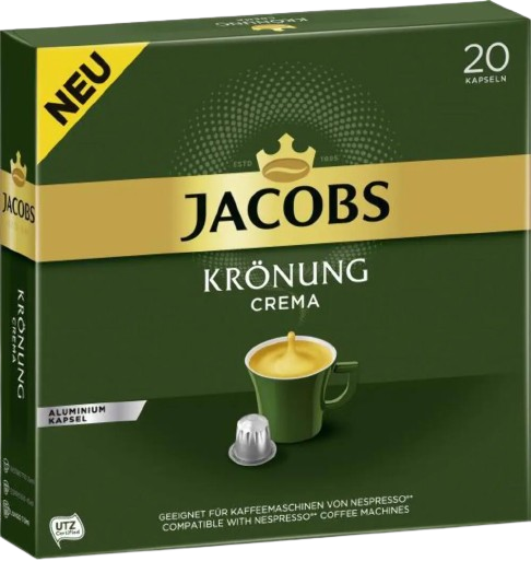 Jacobs Kronung Crema 20 capsule compatibile Nespresso