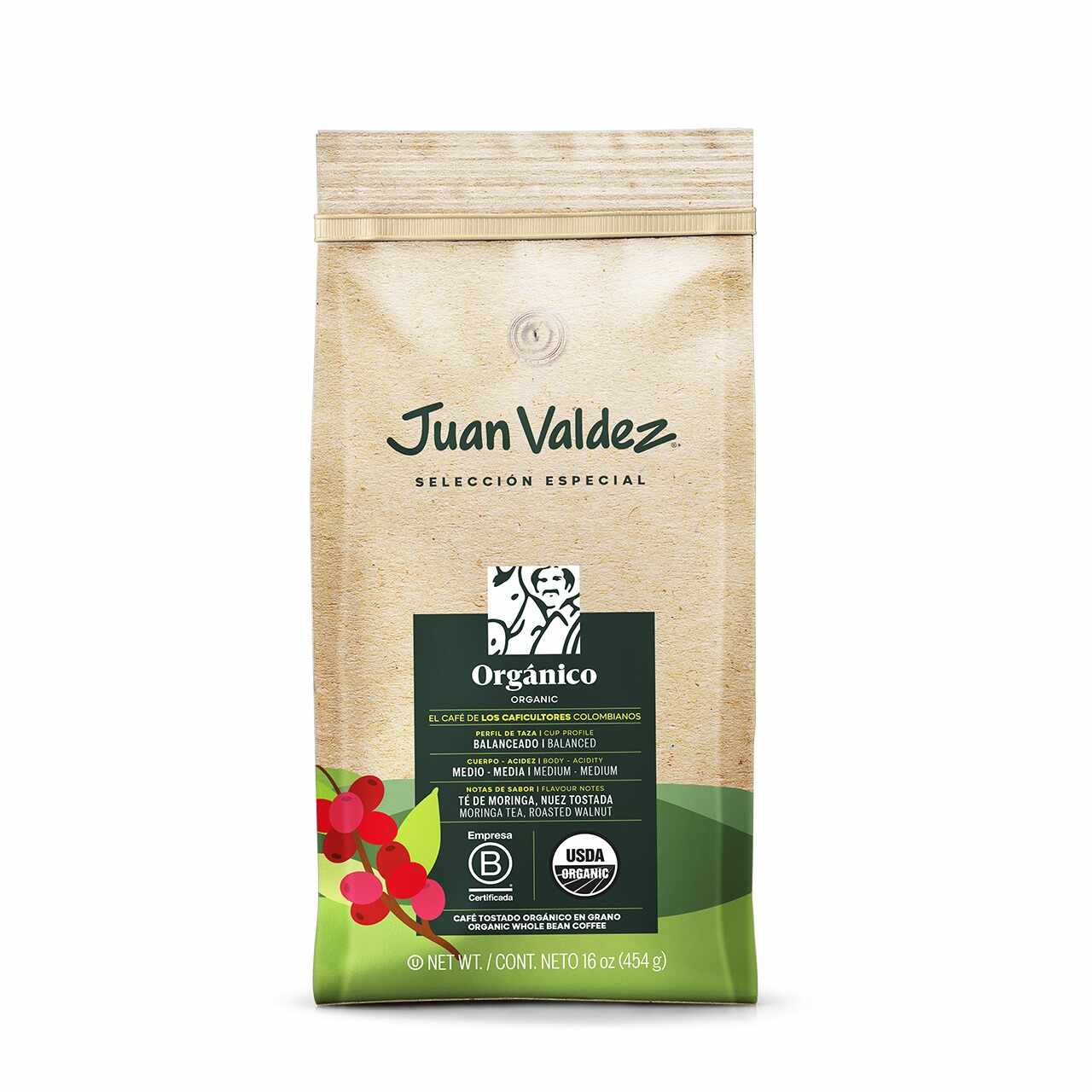 Juan Valdez Organico cafea boabe 454g