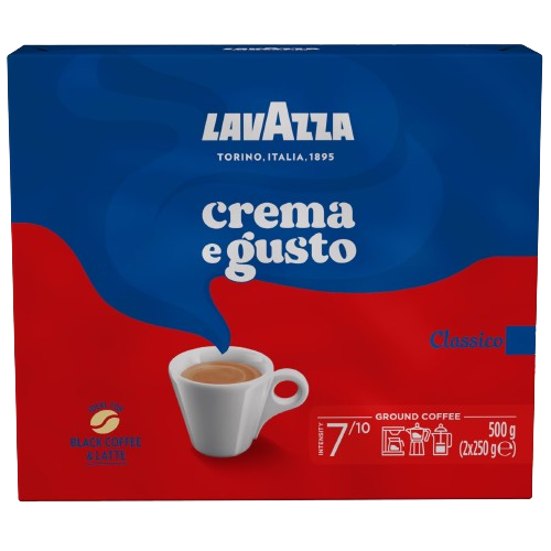 Lavazza Crema e Gusto Classico 2x250g cafea macinata