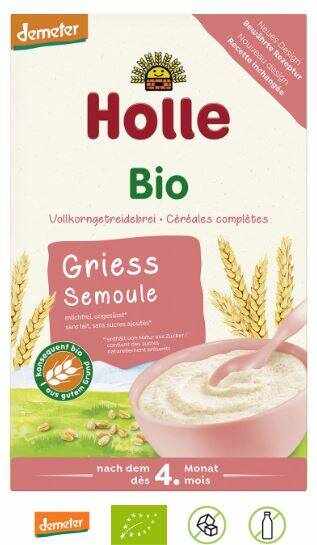 Terci cu cereale integrale pentru copii, +5 luni, Eco-Bio 250g - Holle