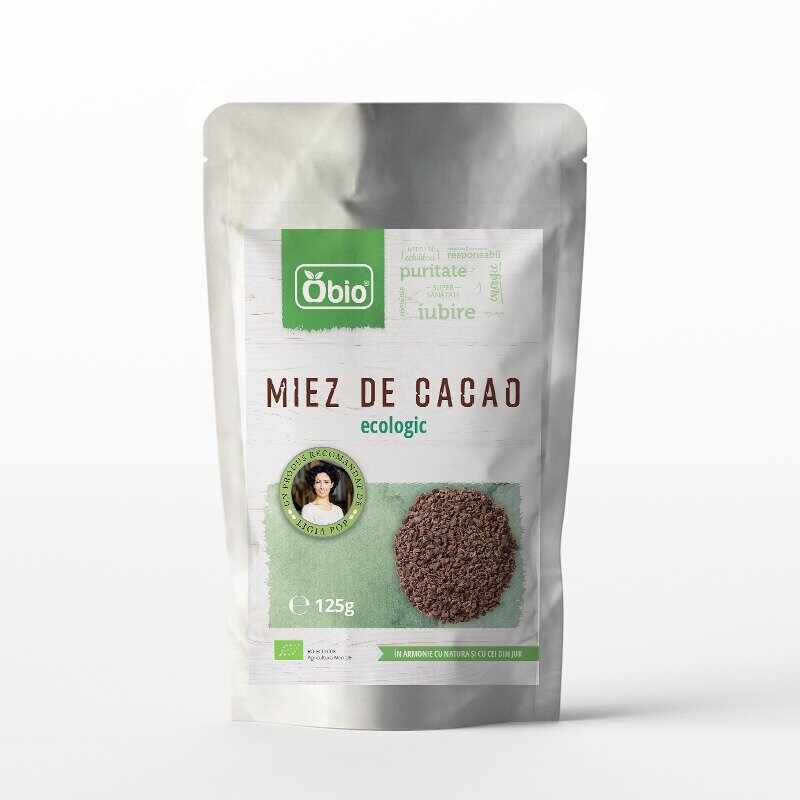 Miez de cacao bio, 125g, Obio
