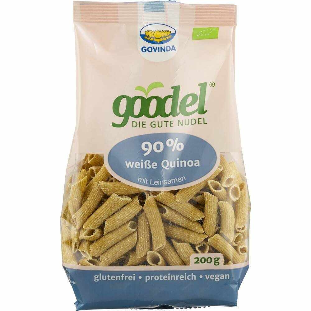 Penne proteice din quinoa si in, fara gluten, eco-bio, 200g - Govinda