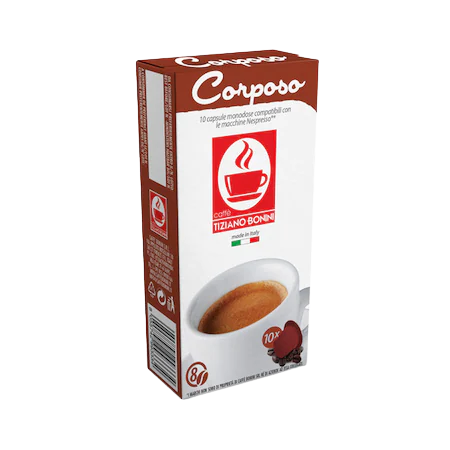 Bonini Corposo 10 capsule cafea compatibile Nespresso