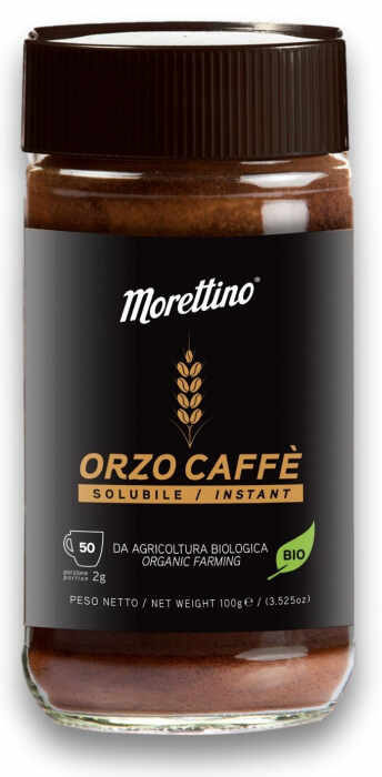 Cafea solubila BIO din orz si cafea Morettino
