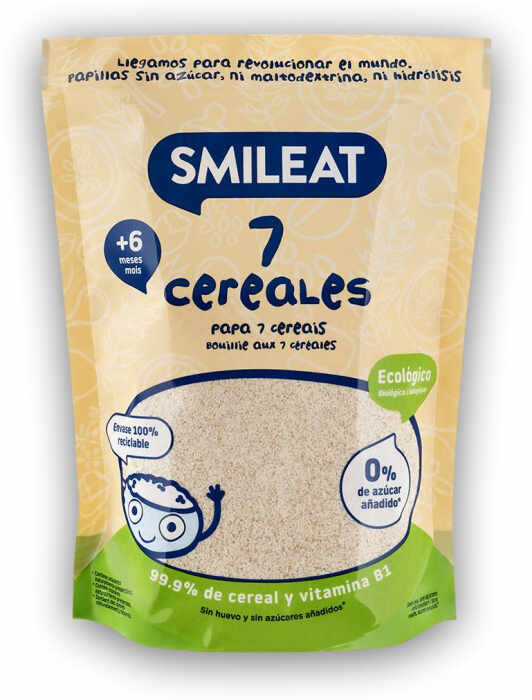 Cereale BIO cu 7 Super Cereale, +6 luni Smileat