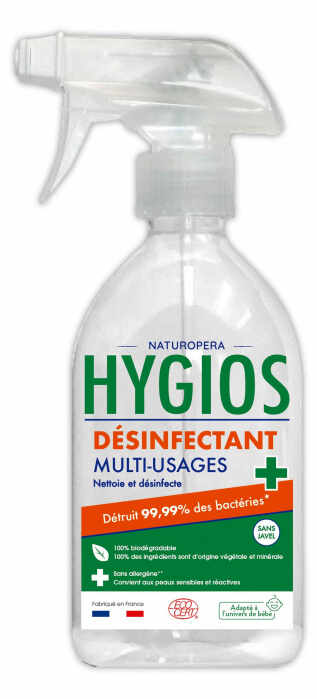 Dezinfectant universal BIO multisuprafete cu pulverizator, parfum eucalipt, fara alergeni Hygios