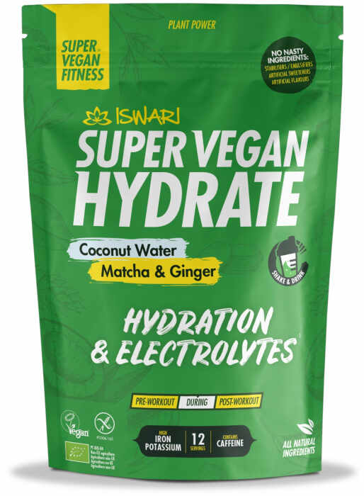 Hidrat Super Vegan BIO(in efort) apa de cocos, matcha si ghimbir Iswari