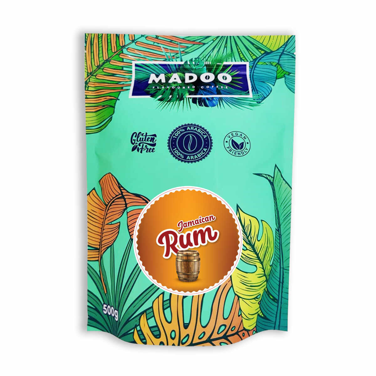 Madoo Jamaican Rum cafea boabe cu aroma de rom 500gr