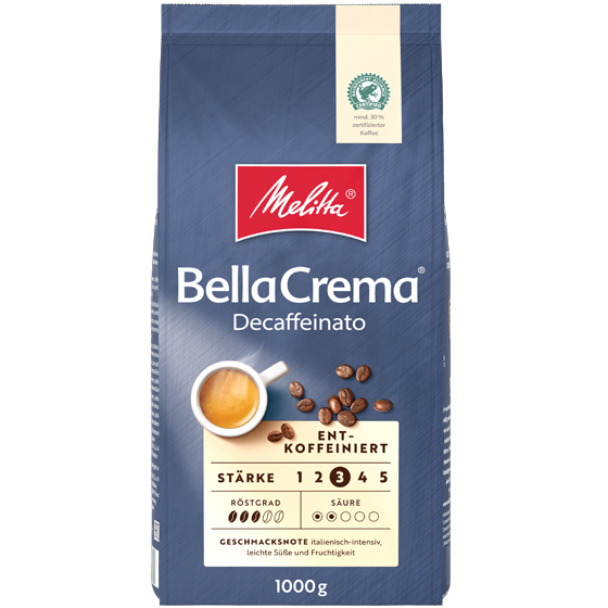 Melitta Bella Crema Decaffeinato cafea boabe 1kg