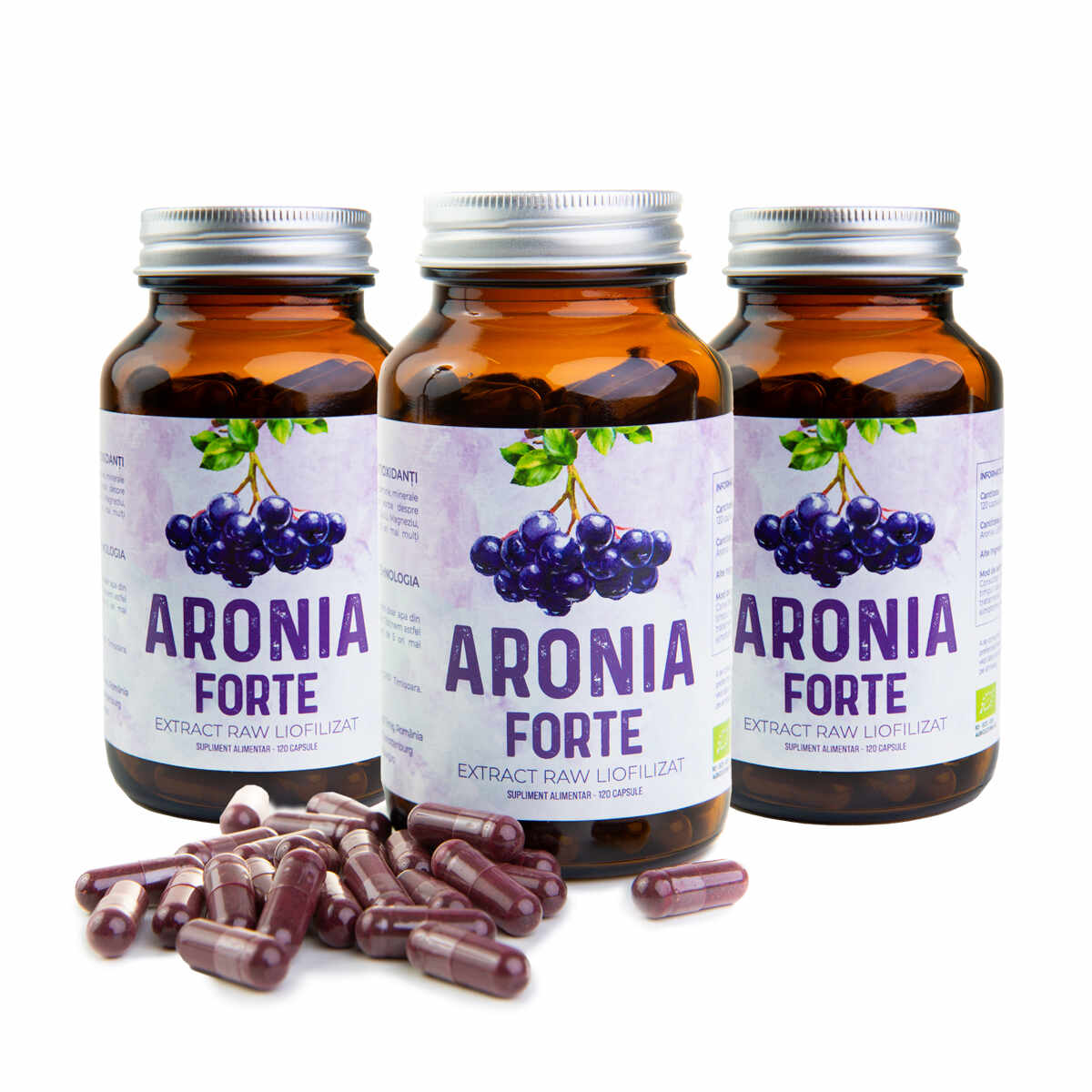 PROMO: 3 Flacoane Aronia Forte (-40 Lei Reducere)