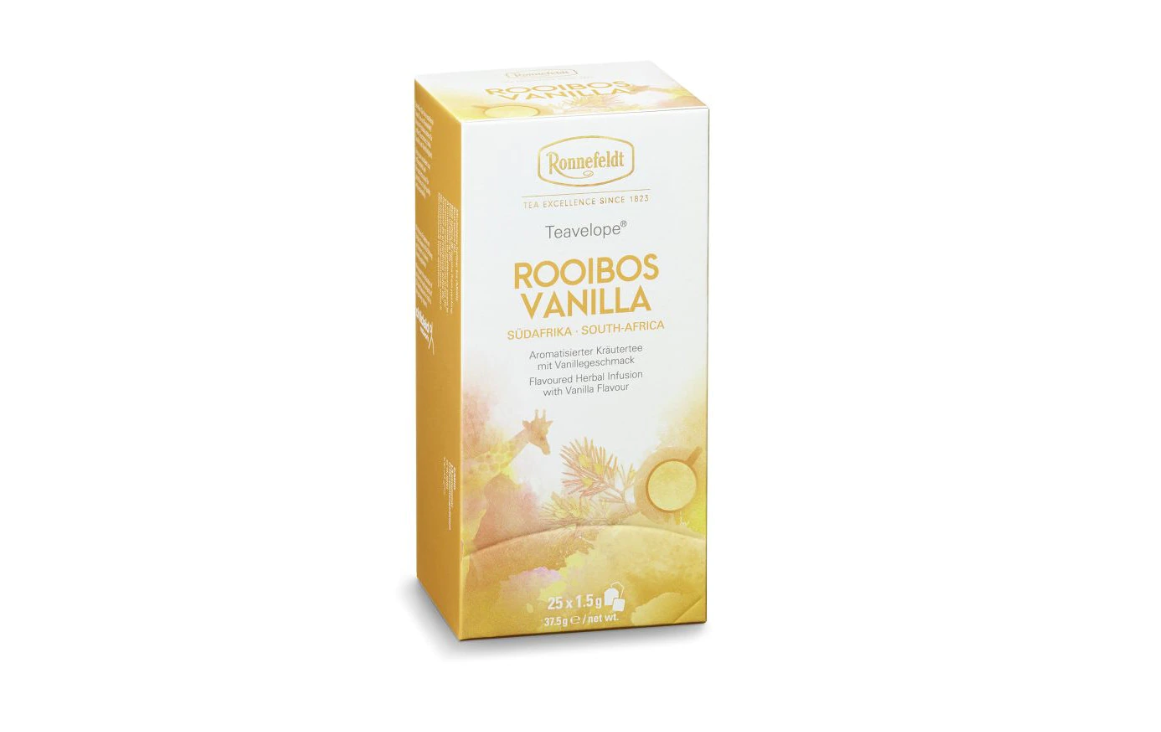 Ronnefeldt Teavelope Rooibos Vanilla infuzie plante 25 pliculete