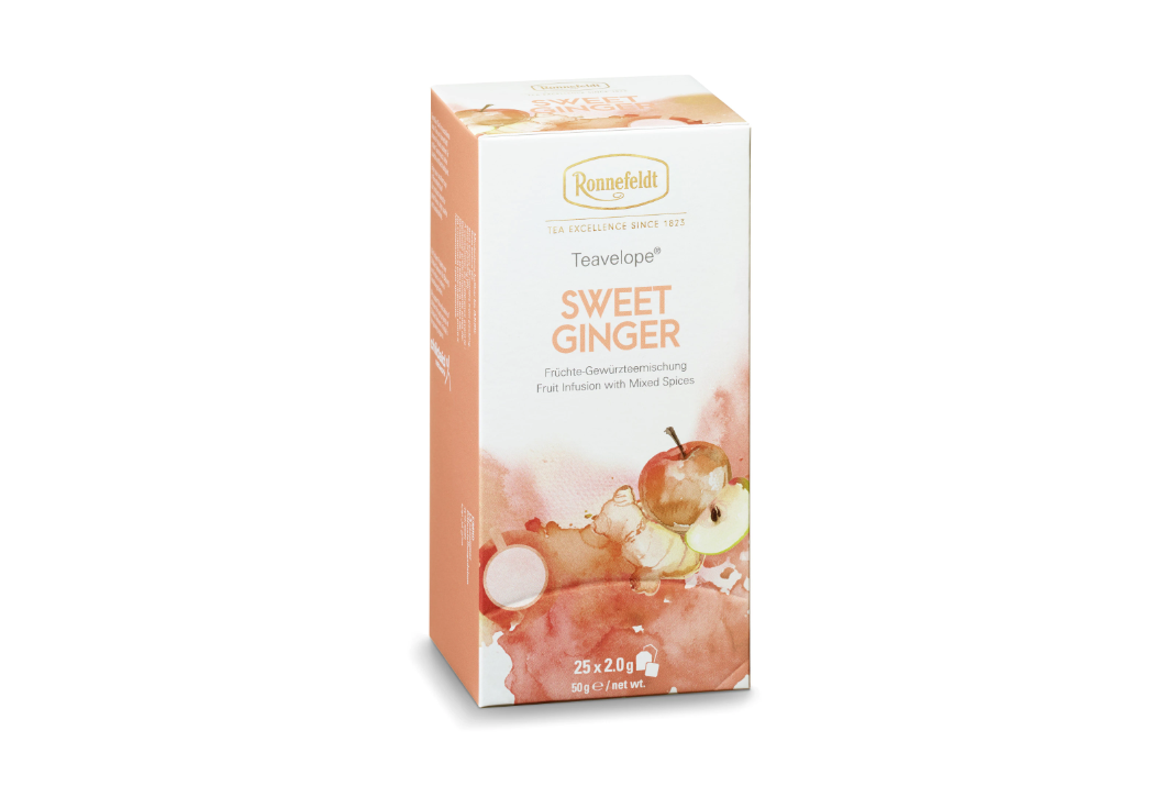 Ronnefeldt Teavelope Sweet Ginger infuzie fructe 25 pliculete