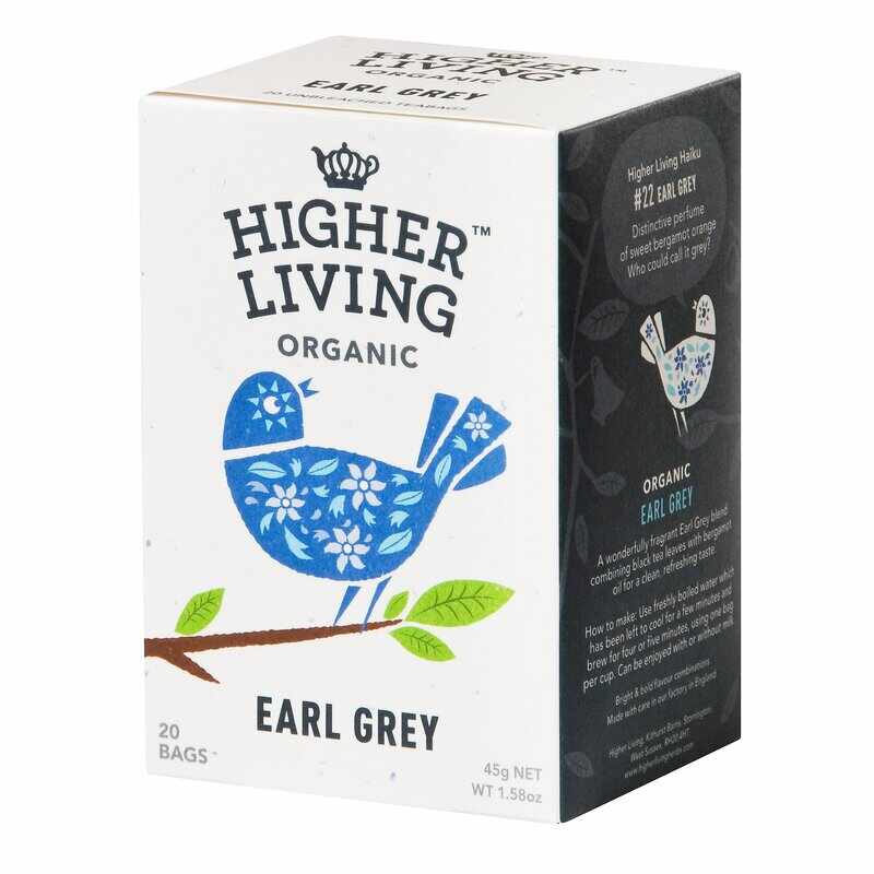 Ceai EARL GREY bio, 20 plicuri, Higher Living