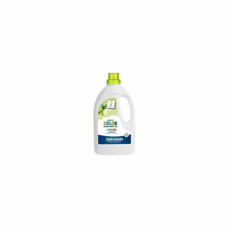 Detergent Bio Lichid Rufe Albe si Color Lime 1,5 L Sodasan