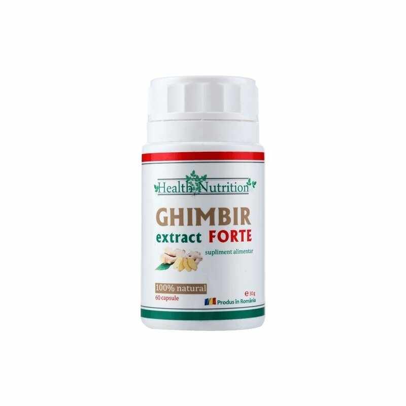 Ghimbir extract forte - Health Nutrition, 60 capsule