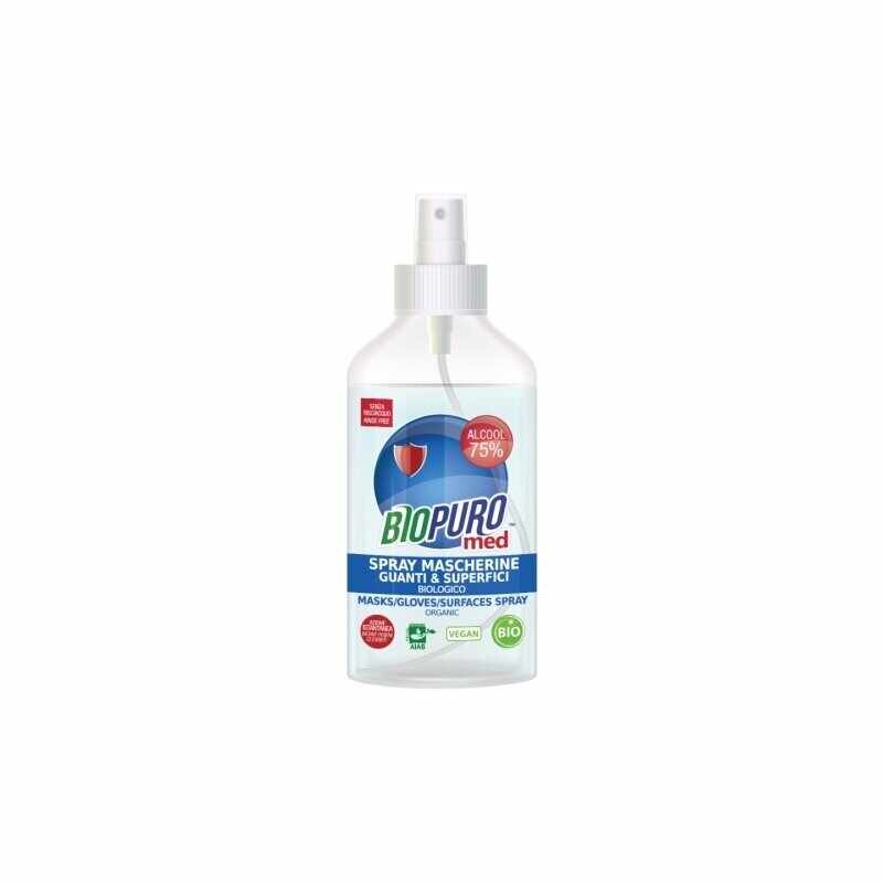 Spray igienizant pentru masca, manusi si suprafete, bio, 250ml - Biopuro