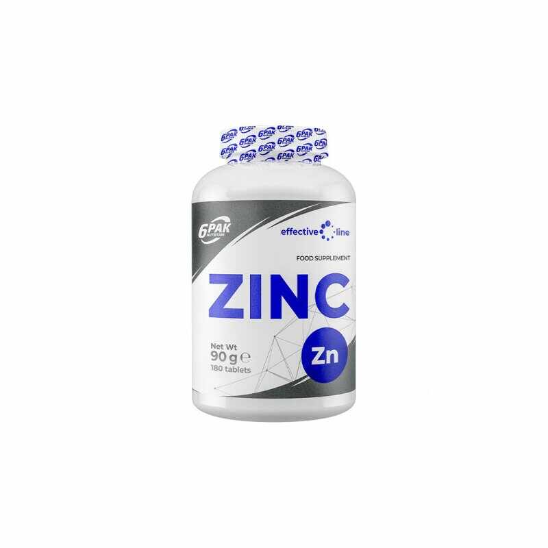 Zinc 15mg, 180 tablete, 6Pak Nutrition