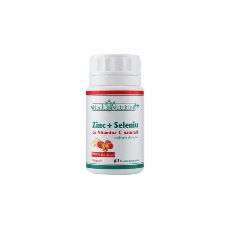 Zinc cu Seleniu si Vitamina C - Health Nutrition, 90 capsule
