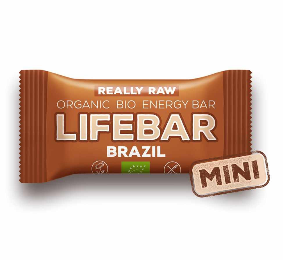Baton cu nuci braziliene raw, eco, 25g, lifebar