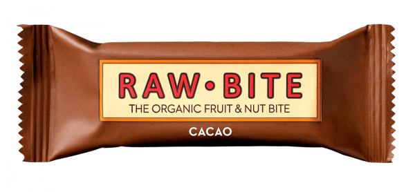 Baton fara gluten raw cacao (cacao brut), bio, 50g, raw-bite