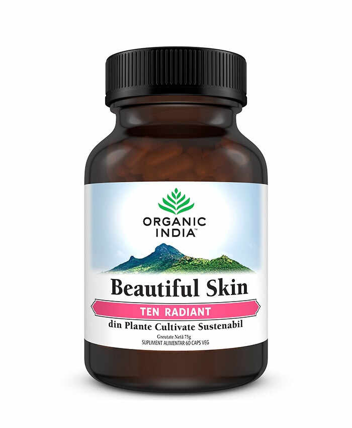 Beautiful skin - ten radiant, 60 capsule vegetale, organic india