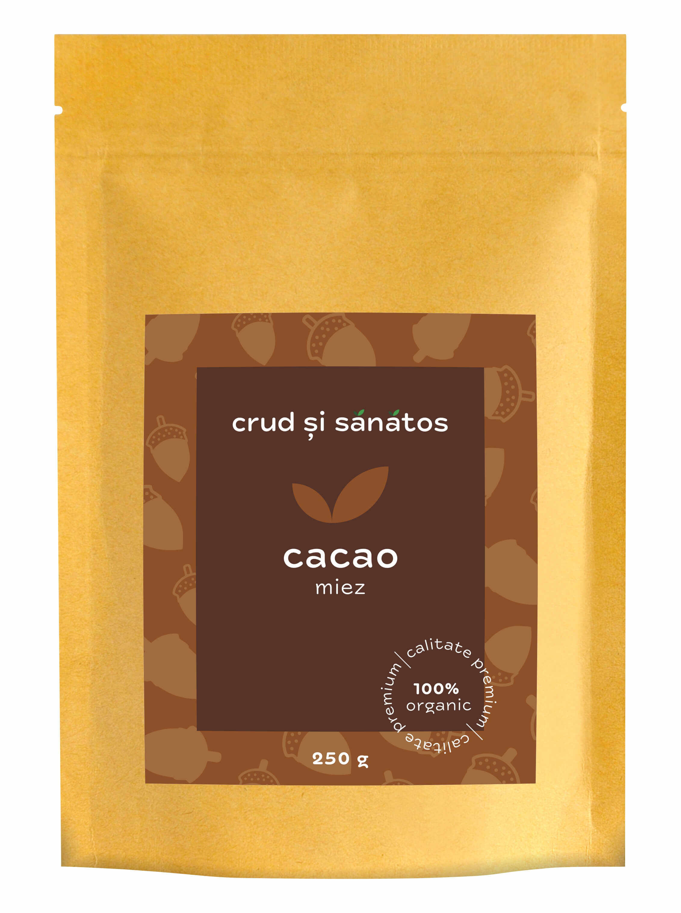 Cacao criollo miez, bio, 250g, crud si sanatos