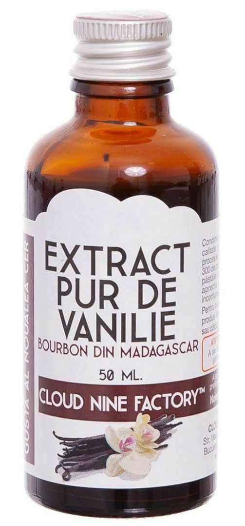 Extract pur de vanilie bourbon din madagascar, 50ml, cloud nine factory