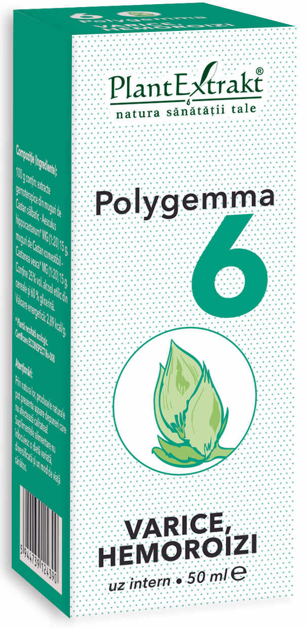 Polygemma 6 varice și hemoroizi, 50 ml, plantextrakt